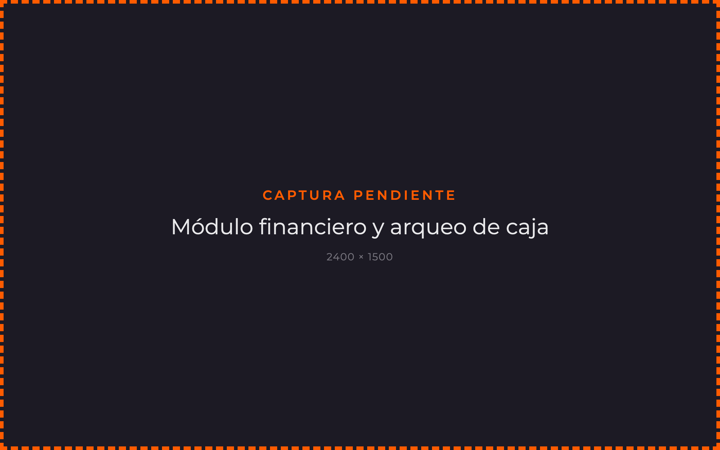 Marcador de posición: aquí va la captura del módulo financiero y arqueo de caja